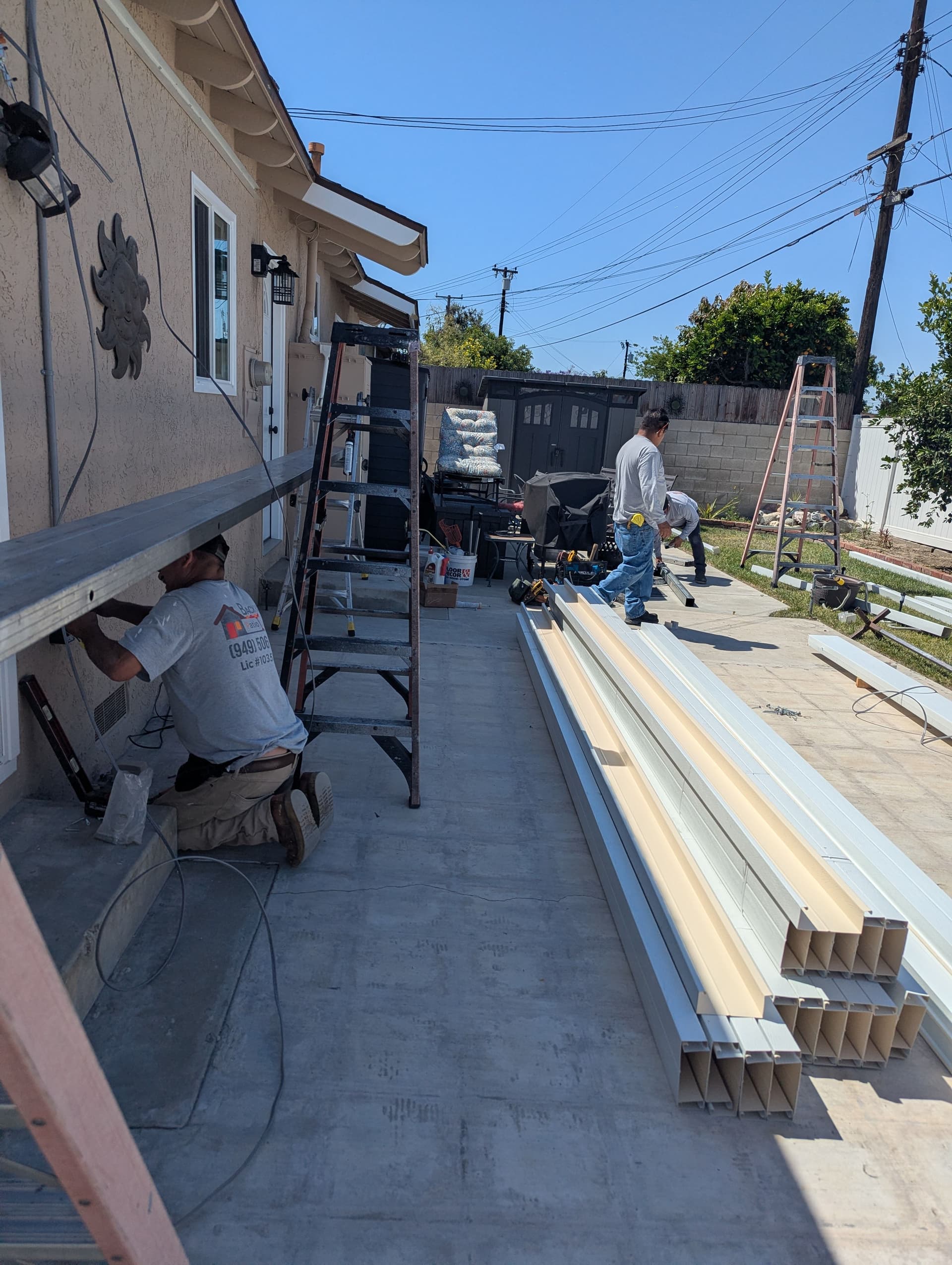 Open Lattice Gone, Solid Aluminum Patio Cover Takes Its Place