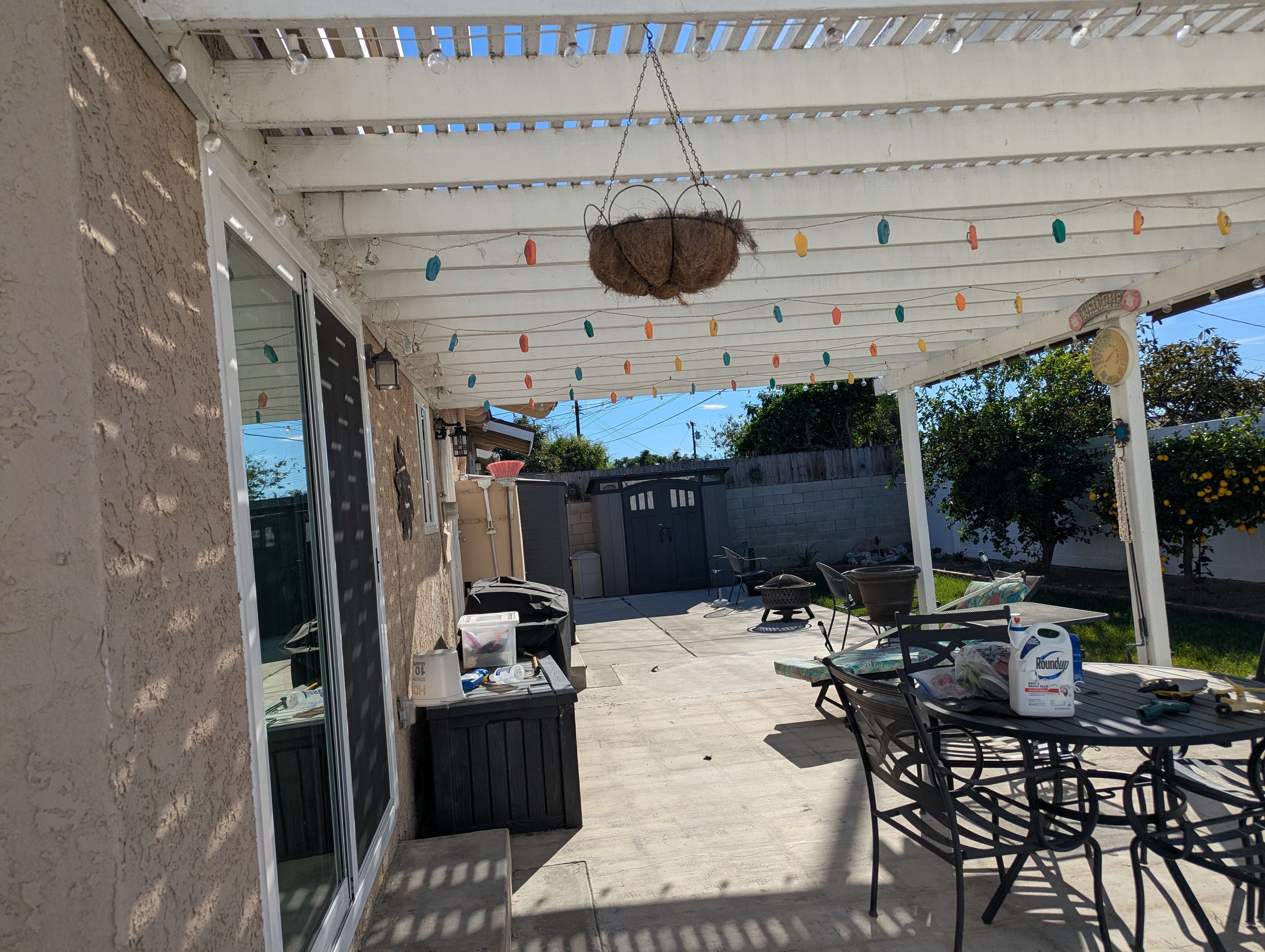 Project Open Lattice Gone, Solid Aluminum Patio Cover Takes Its Place image