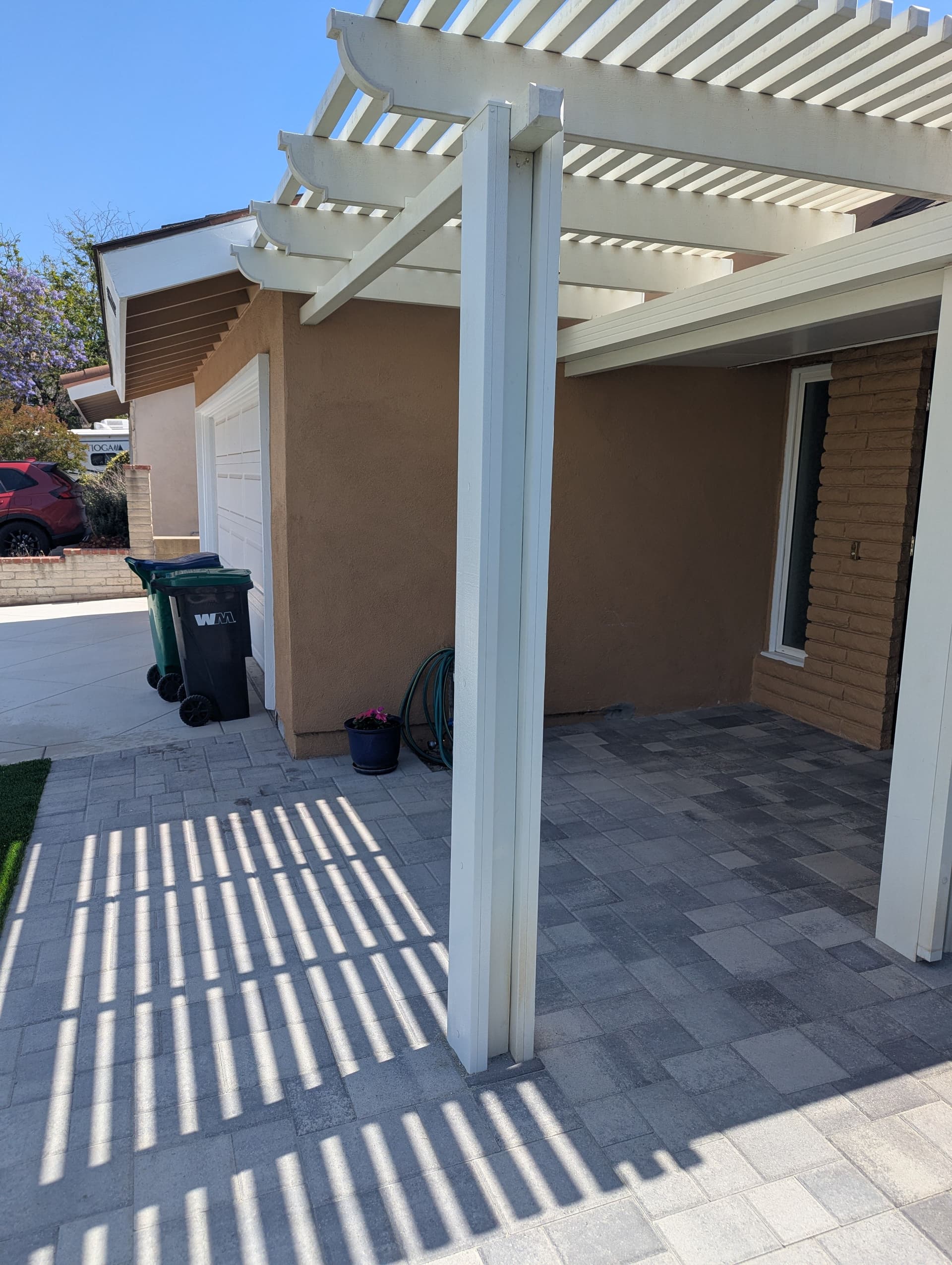 Gallery photos for Solid Patio Cover Plus Lattice Pergola Combo Done Right: Image #2